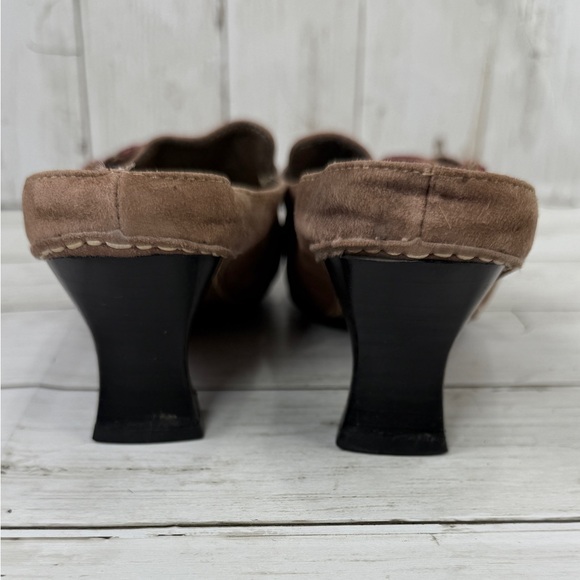 Y2K Naturalizer Moccasin Loafer Kitten Heels Leather Brown Boho Buckle Sz 6.5 - Picture 6 of 17